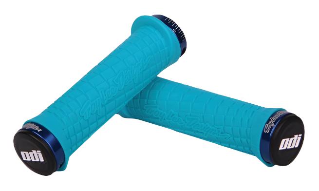 ODI Mtb Tld Lock On Grip 130Mm Aqua / Blue