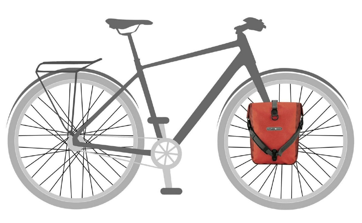 ORTLIEB SPORT-ROLLER PLUS  PANNIER BAG SALSA - DARK CHILI