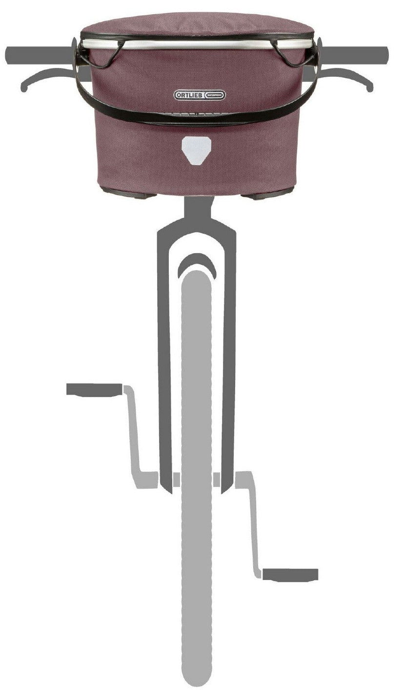 ORTLIEB UP-TOWN URBAN BIKE BASKET ASH ROSE