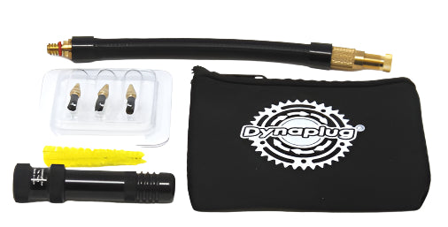 Dynaplug Air Road Tubeless Repair Kit Black w/ Pouch & Hose - Smaller Road Plugs