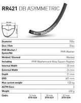 DT Swiss Rim RR421 DB 28h black 700c