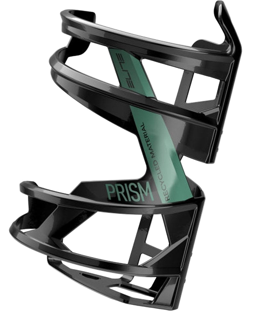 Elite Prism Left Black Bottle Cage Recycled Material
