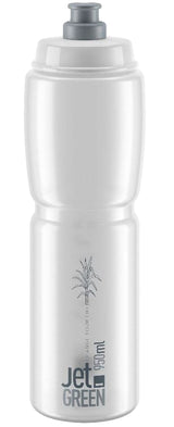 Elite Jet Water Bottle Green Clear Gray Logo