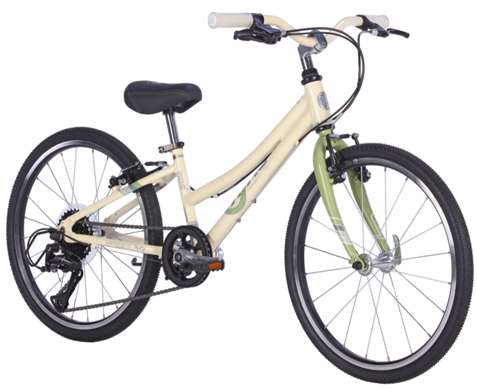 BYK E-450x8 8 Speed Kids Bike White/Dusty Green