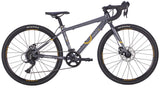 BYK E-540x9 9 Speed Disc Brake Kids Gravel Bike Slate Grey/Gold