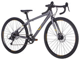 BYK E-620x9 9 Speed Disc Brake Kids Gravel Bike Slate Grey/Gold
