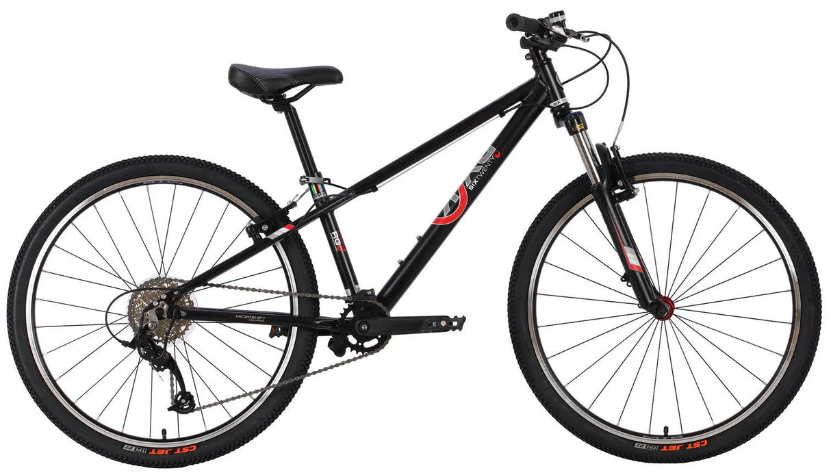 BYK E-620x9 9 Speed 27.5" Kids Mountain Bike Matte Black/Red