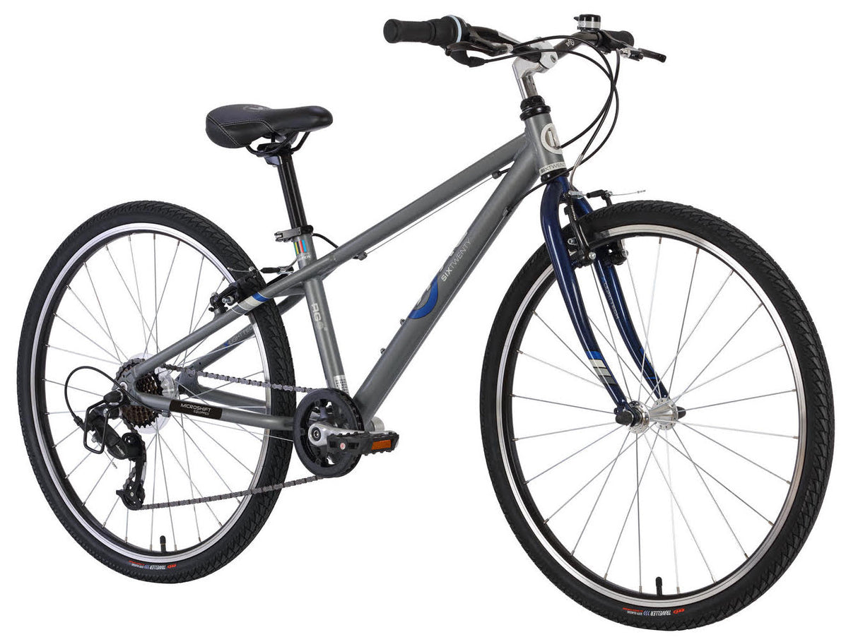 BYK E-620x7 7 Speed Kids Bike Titanium/Dark Blue (Mountain/Road)