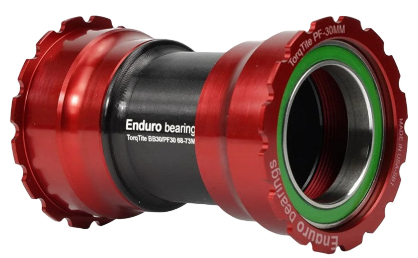 ENDURO BKS-0130 TORQTITE STAINLESS ANGULAR BB PF30 & 30MM - RED
