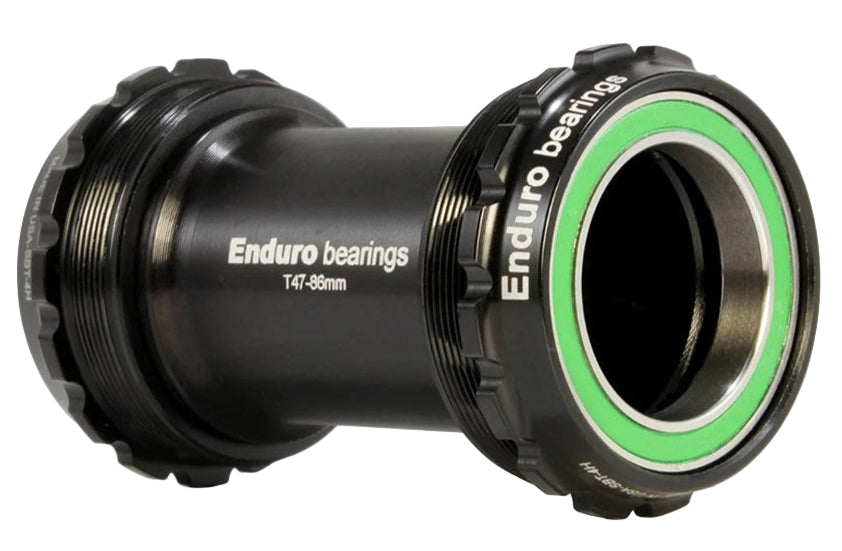 ENDURO BKS-0211 STAINLESS ANGULAR EXTERNAL THREADED BB T47 & 30MM - BLK