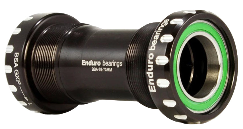 ENDURO BKS-6041 STAINLESS ANGULAR ROAD BSA THREADED BB SHIMANO - BLK