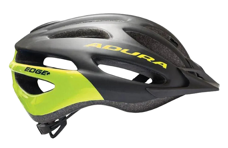 Adura Edge+ Matte Black/Gloss Lime Bike Helmet