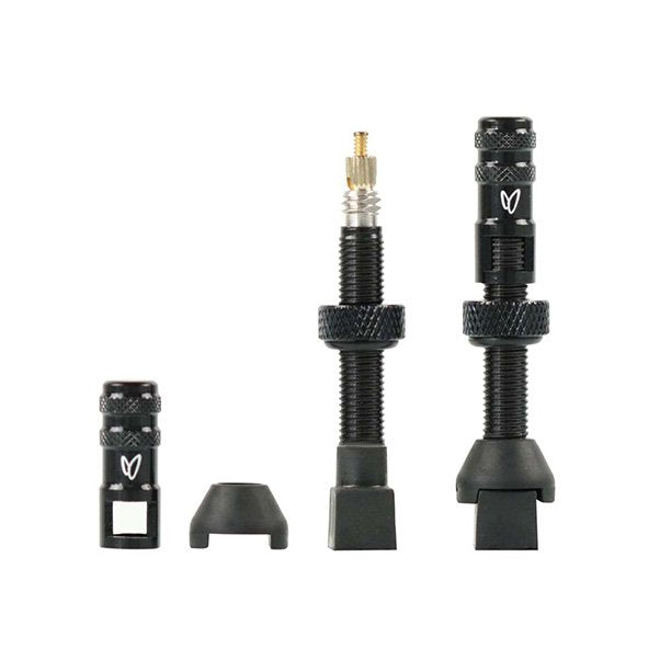 Effetto Mariposa Caffelatex Tubeless Presta Valves 40mm Black - Pair