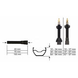 Effetto Mariposa Caffelatex Tubeless Presta Valves 40mm Black - Pair