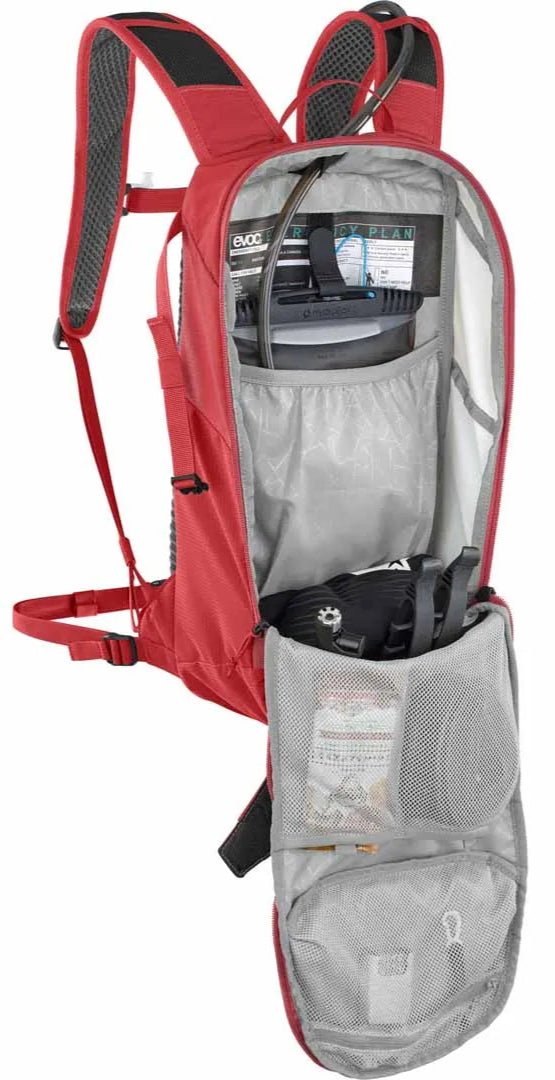 Evoc Ride 8 Backpack + Hydration Bladder 2 - True Red