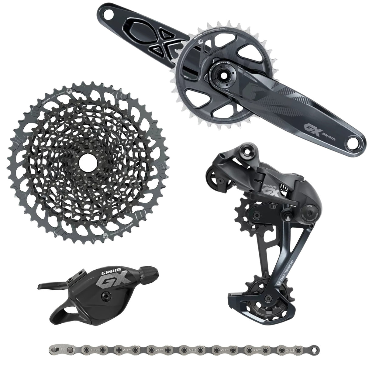 SRAM GX Eagle DUB MTB Groupset Lunar