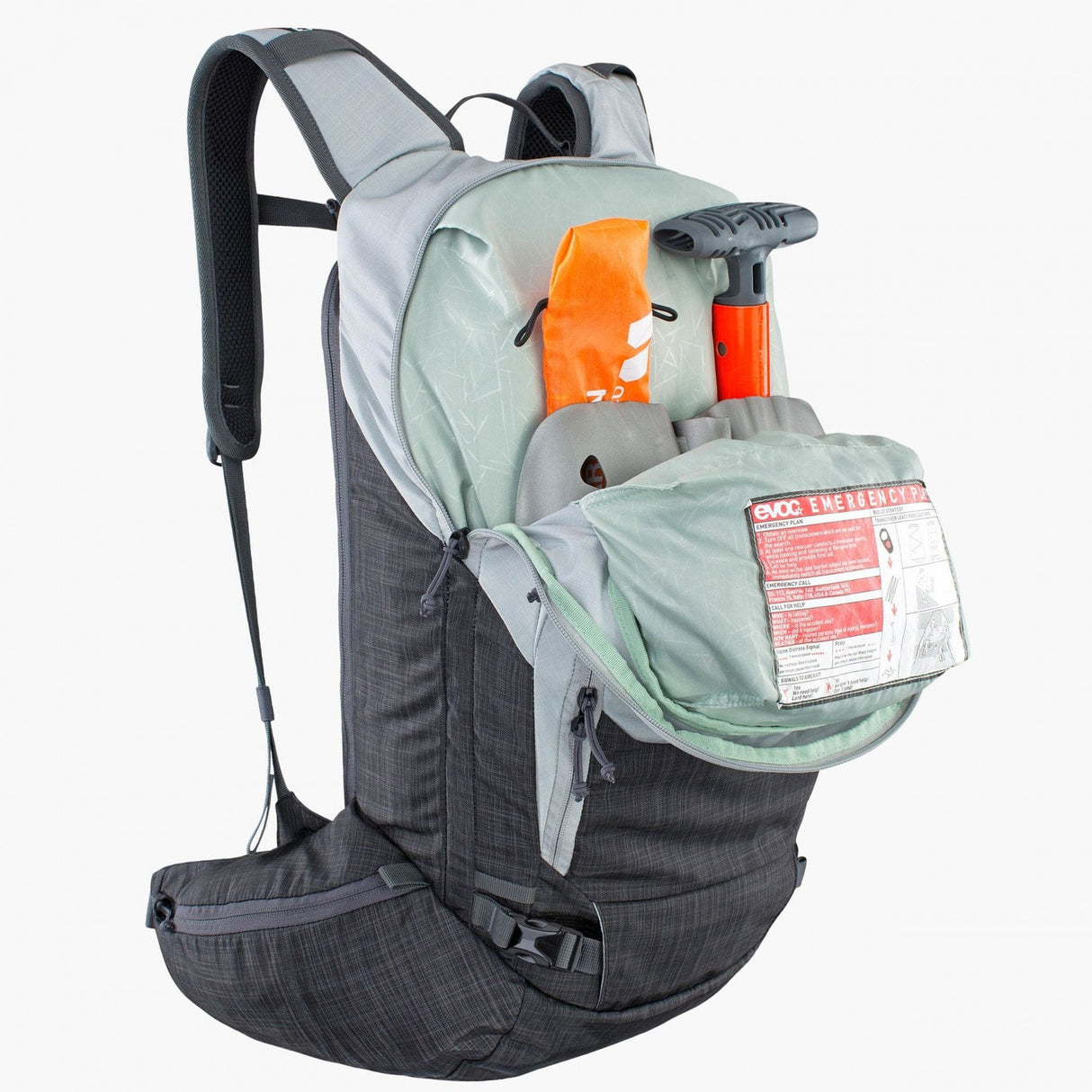 Evoc Line 20 Ski Backpack Silver/Heather Carbon Grey