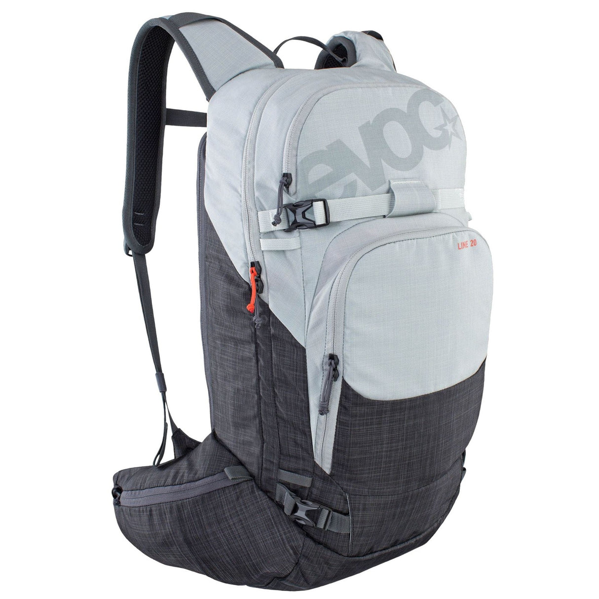 Evoc Line 20 Ski Backpack Silver/Heather Carbon Grey