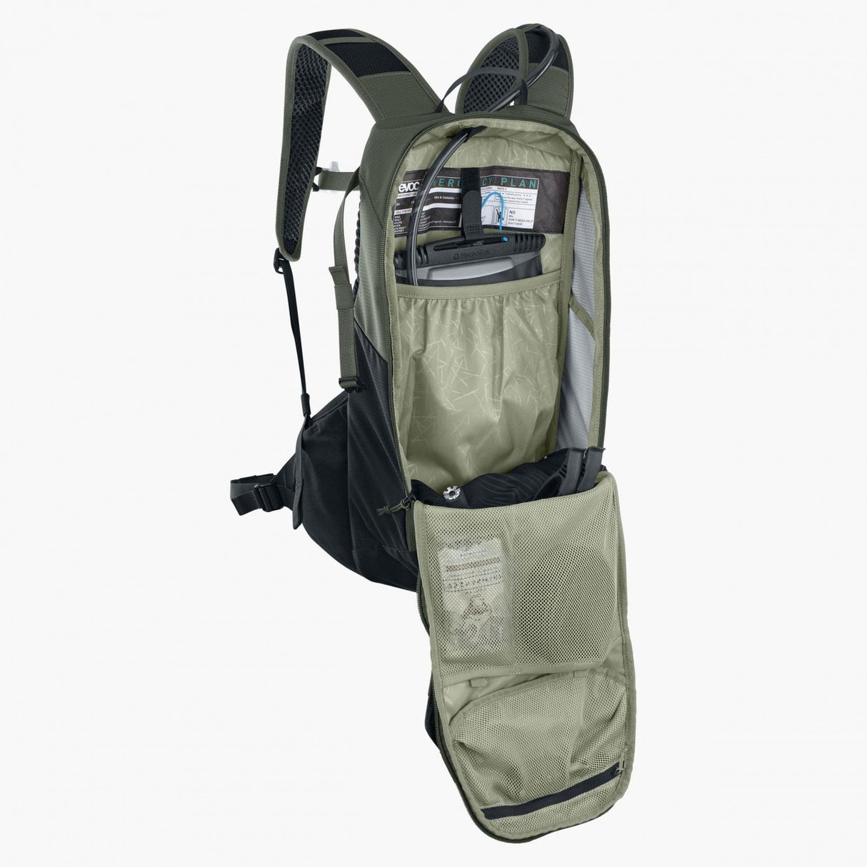 Evoc Ride 12 Backpack w/2L Hydration Bladder Dark Olive/Black