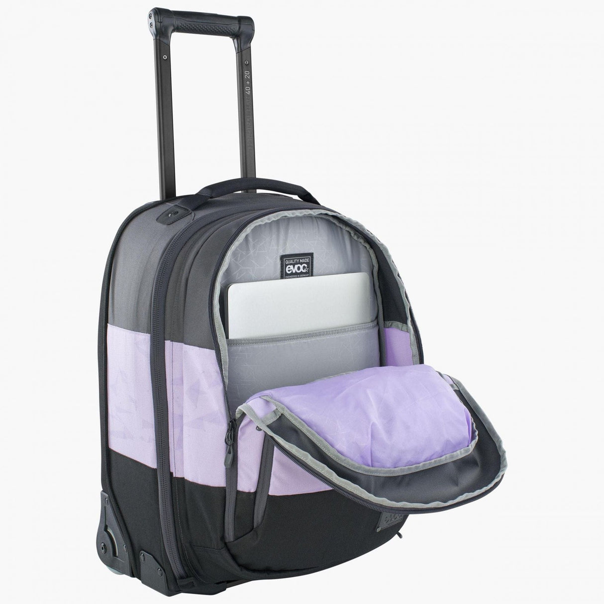 Evoc Terminal Bag 40L+20L w/Detachable Daypack Black/Purple