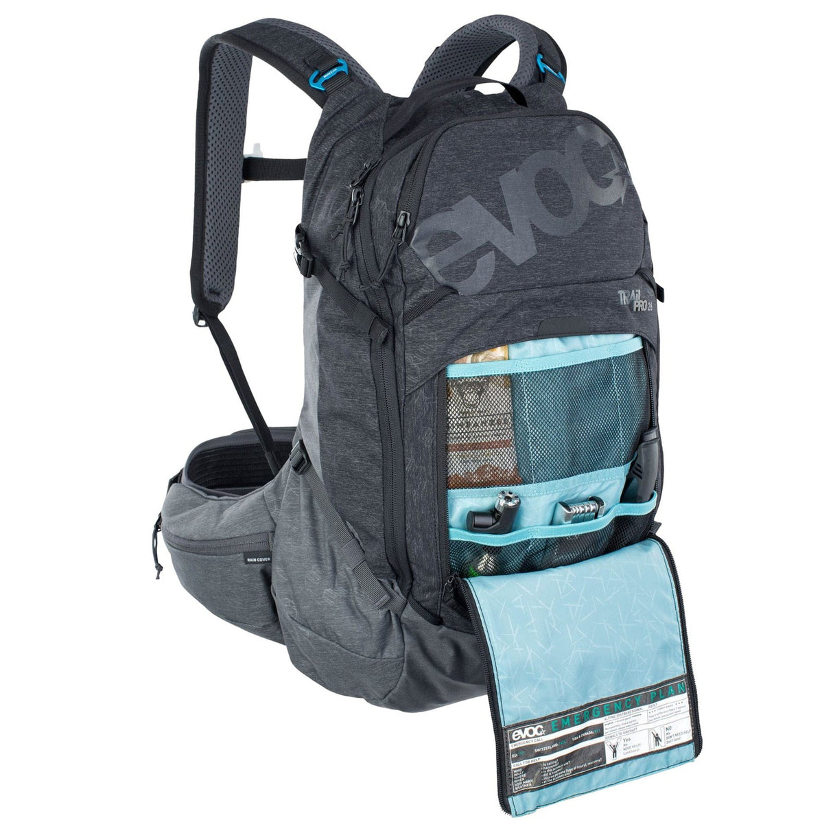 Evoc Trail Pro 26 Backpack Black/Carbon Grey