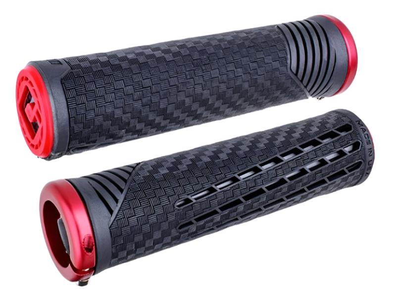 ODI Mtb Bmx Cf Lock On Grip V2.1 135Mm Blk / Red W/ Mt Red Clamp