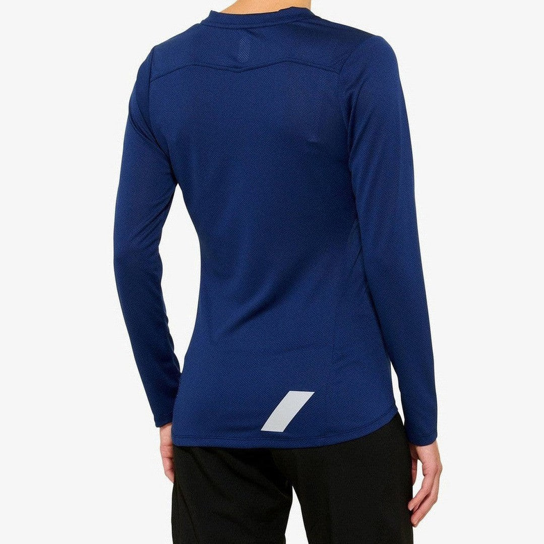 100 Percent RIDECAMP Women's LS Jersey Navy