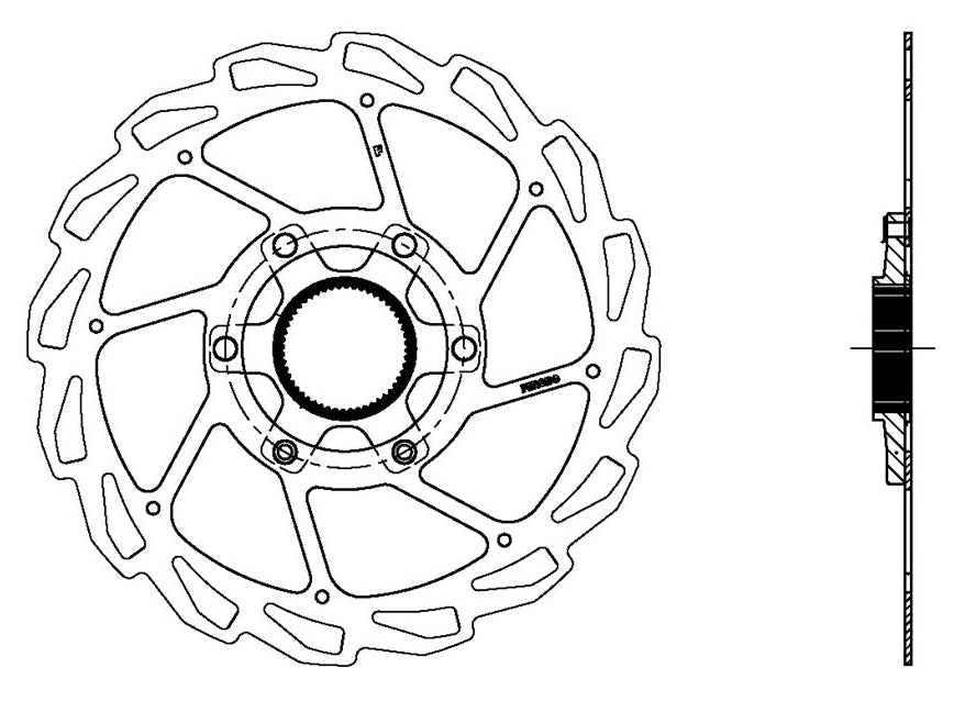 Ferodo TZ-23 140mm Center Lock Disc Rotor (1.8mm)