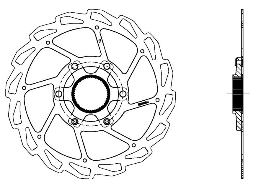 Ferodo TZ-23 180mm Center Lock Disc Rotor (1.8mm)