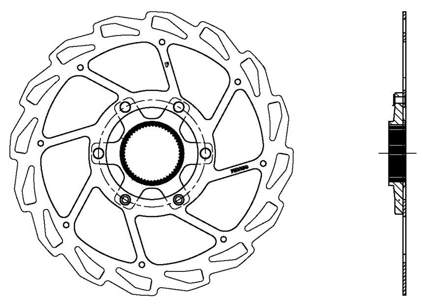 Ferodo TZ-23 Center Lock 180mm Disc Rotor (2.0mm)