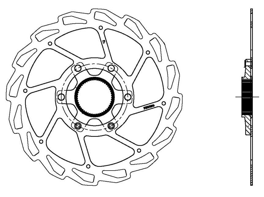 Ferodo TZ-23 203mm Center Lock Disc Rotor (2.0mm)