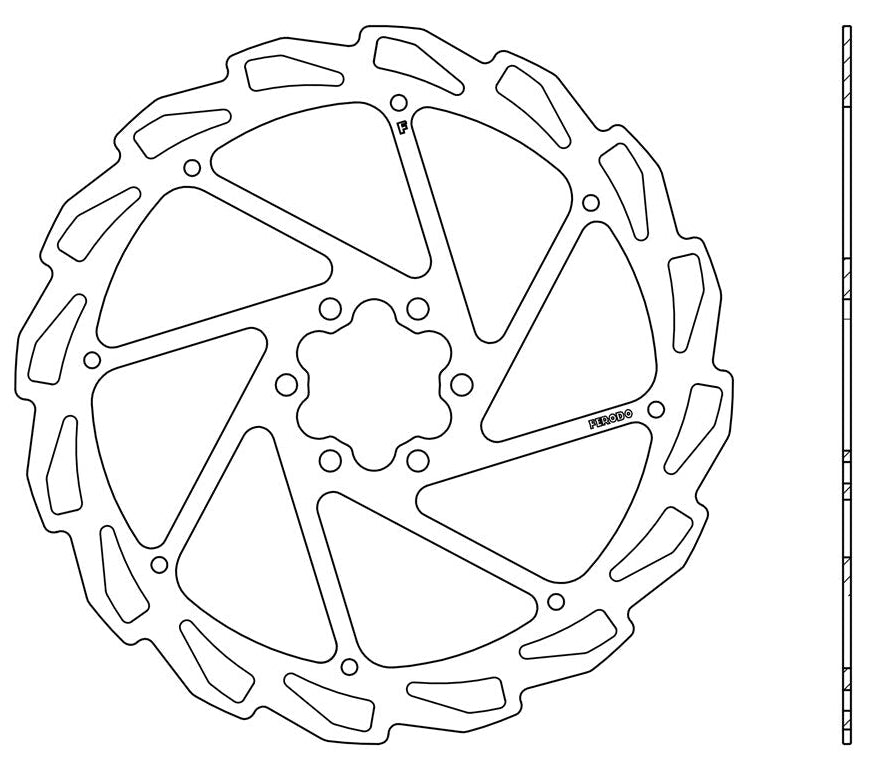 Ferodo TZ-23 140mm 6-Bolt Disc Rotor (1.8mm)