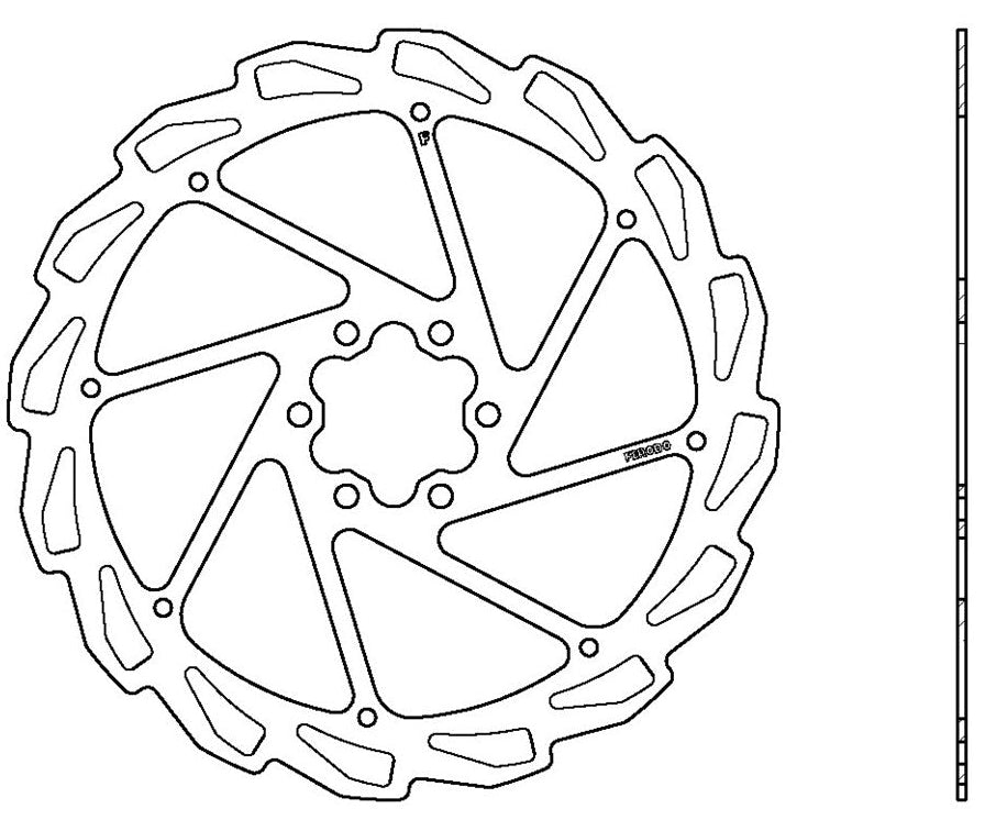 Ferodo TZ-23 220mm 6-Bolt Disc Rotor (2.0mm)