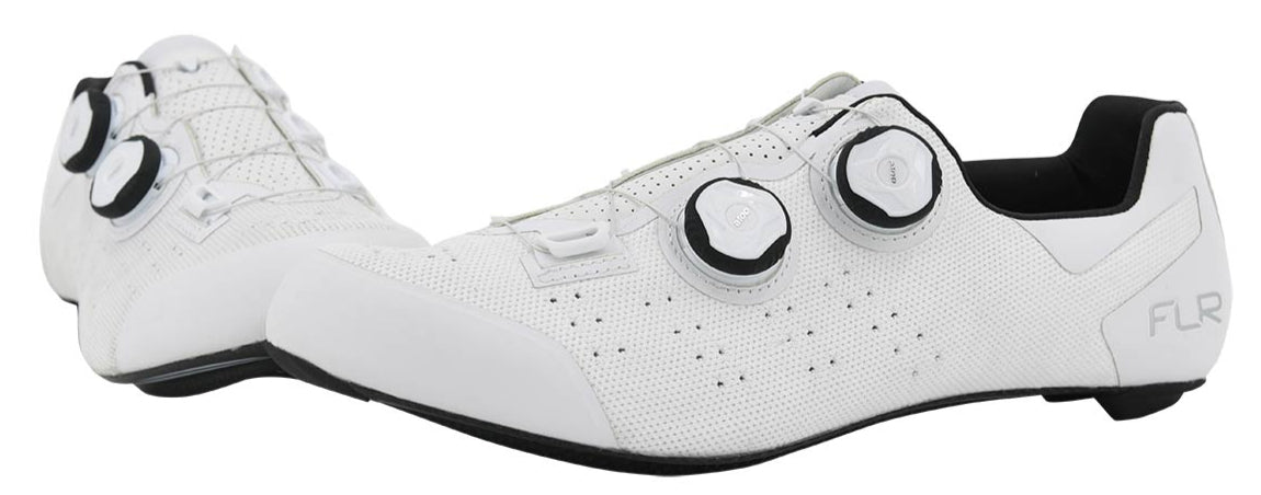 FLR FNT-9 Knit Carbon Sole Road Shoe White – Crooze