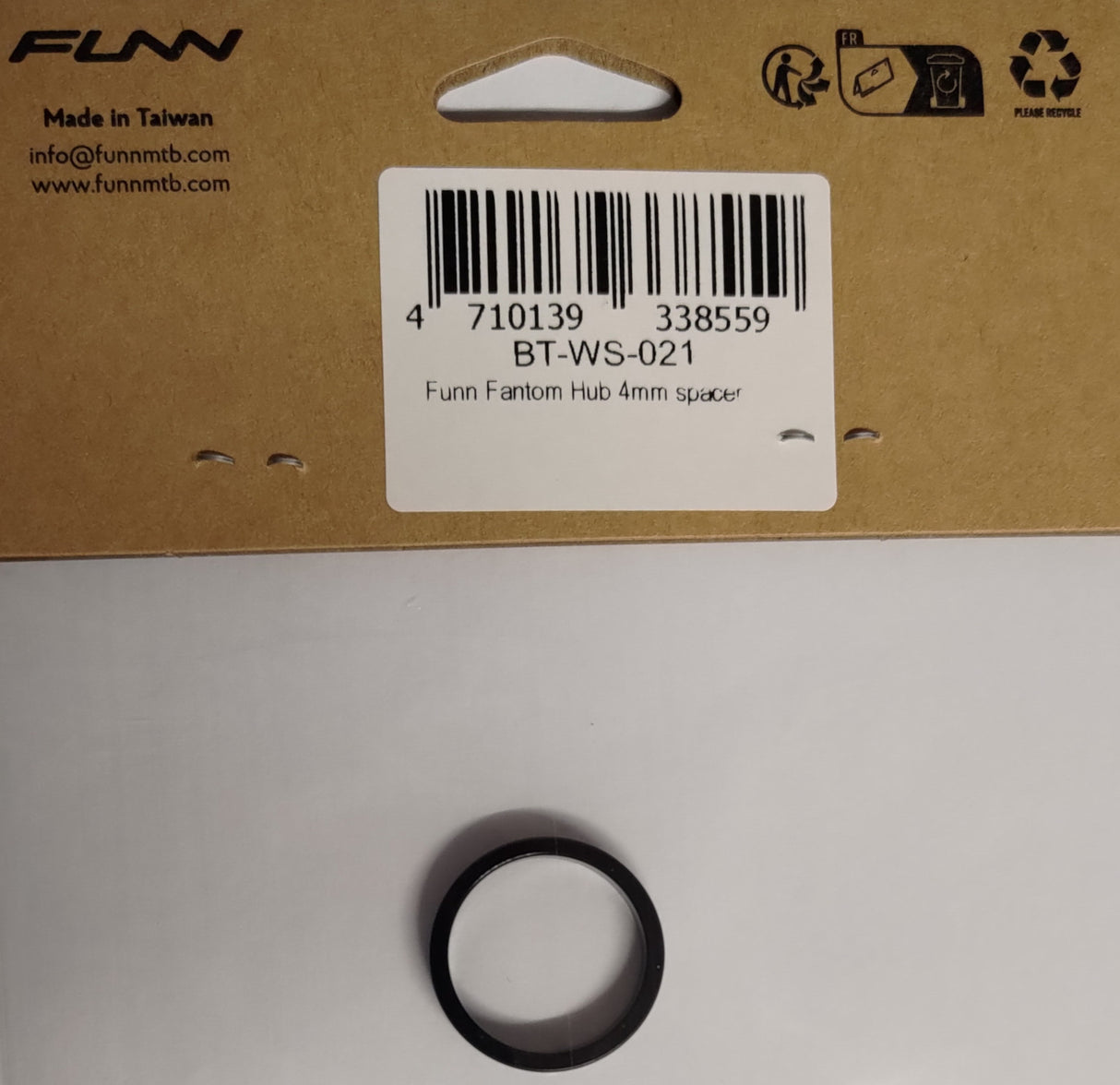 Funn Hub End Cap Microspline Spacer Rear 12x142/148mm Drive Side Only