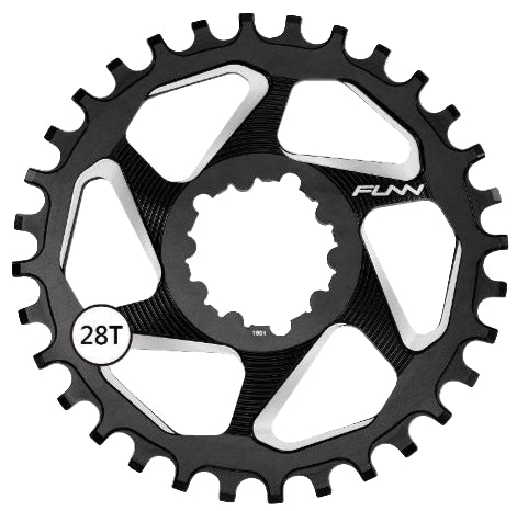 Funn Solo DX Narrow Wide Chain Ring Sram Direct Mount 6mm Offset 10/11 Speed Black