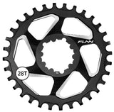 Funn Solo DX Narrow Wide Chain Ring Sram Direct Mount 6mm Offset 10/11 Speed Black