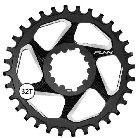 Funn Solo DX Narrow Wide Chain Ring Sram Direct Mount 6mm Offset 10/11 Speed Black