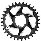 Funn Solo DX Narrow Wide Chain Ring Sram Direct Mount 6mm Offset 10/11 Speed Black