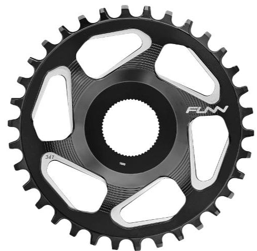 Funn Solo ES Narrow Wide Chainring 50/53mm Direct Mount for Shimano E8000/E7000 E-Bike - Black