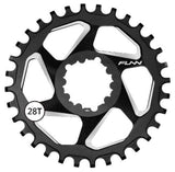 Funn Solo DX Narrow Wide Boost Chain Ring, SRAM Direct Mount, 3mm Offset, Black