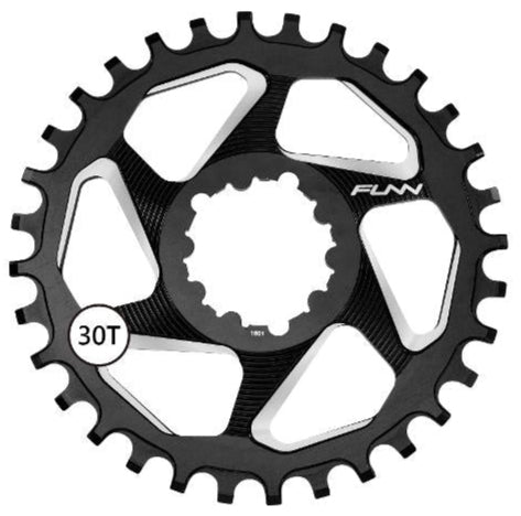 Funn Solo DX Narrow Wide Boost Chain Ring, SRAM Direct Mount, 3mm Offset, Black
