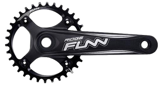 Funn Ridge Crankset 175mm Arm 104mm BCD Solo Comp NW Chainring 68/73mm BB 24mm Axle
