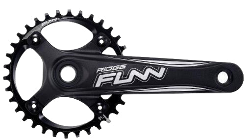 Funn Ridge Crankset 175mm Arm 104mm BCD Solo Comp NW Chainring 68/73mm BB 24mm Axle