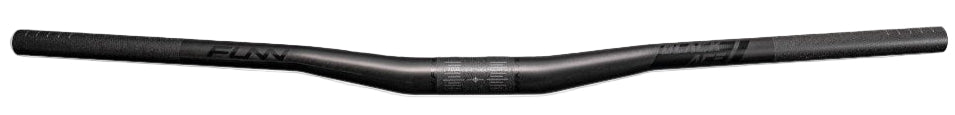 Funn Black Ace Gen 2 Carbon Handlebar 785mm 15mm Rise Black with Decal Kit