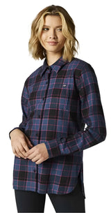 Fox PINES WOMENS FLANNEL Dark Indigo