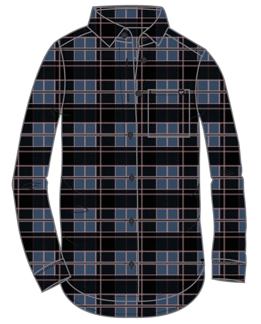 Fox PINES WOMENS FLANNEL Dark Indigo