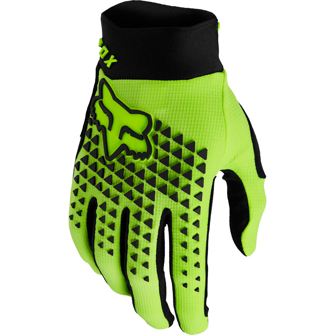 Fox DEFEND Gloves Fluro Yellow 2023