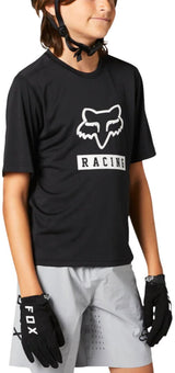 Fox YOUTH RANGER SS JERSEY - Black SIDE FRONT
