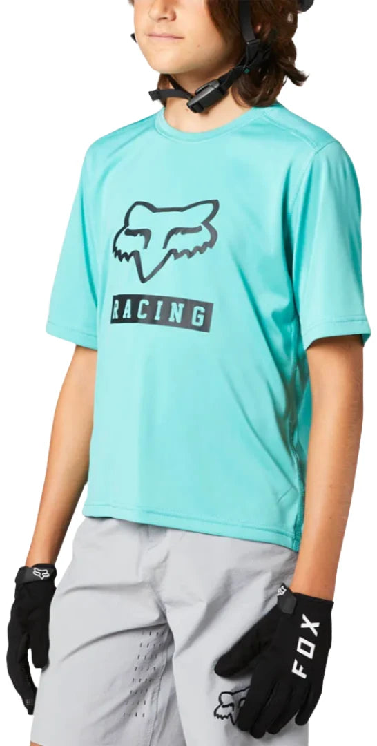Fox YOUTH RANGER SS JERSEY - Teal SIDE FRONT